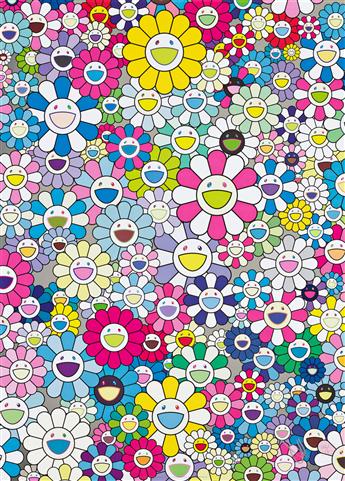 TAKASHI MURAKAMI Champagne Supernova: Blue * I Look Back and There, My Beautiful Memories.